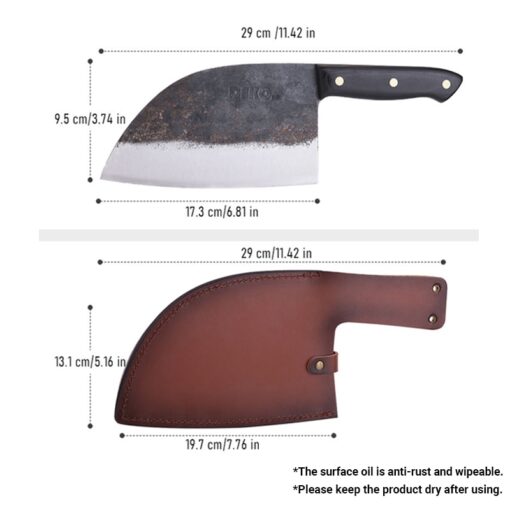 DEKO Chef Knife Handmade Forged Cleaver  3