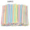 100Pcs plastic colorful straws 1