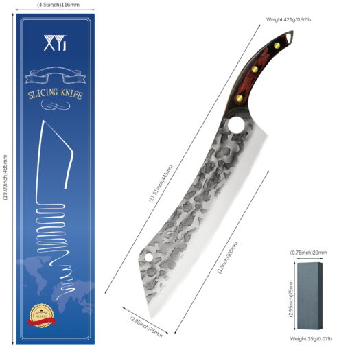 Full Tang 12.5 Inch Long Blade Chef Kitchen Knife 2